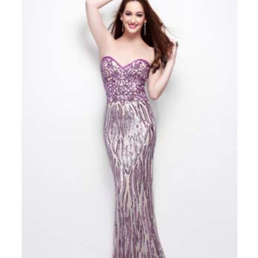 Beautiful silver and lilac dress